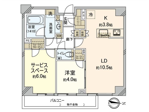 ピアース祐天寺 間取図(平面図) ピアース祐天寺 間取図(平面図)