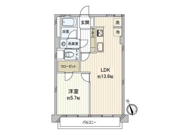 サンモア学芸大マンション 間取図(平面図)