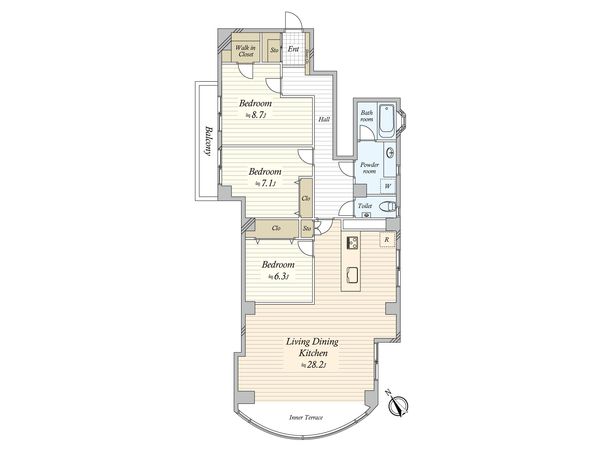ラ・アトレ目黒通り 間取図(平面図) 間取図(平面図)
