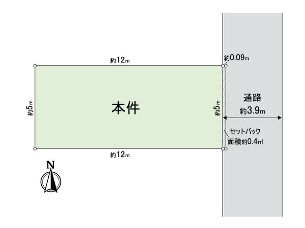 西宮市松生町 土地 区画図 西宮市松生町 土地 区画図