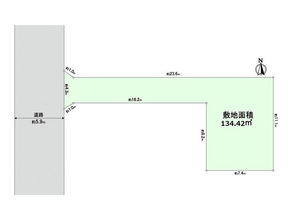 西宮市神垣町 土地 区画図 西宮市神垣町 土地 区画図