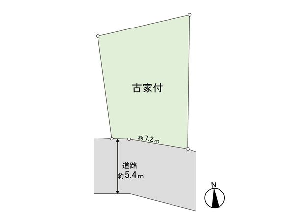 西宮市甲陽園本庄町 古家付土地 区画図 西宮市甲陽園本庄町 古家付土地 区画図