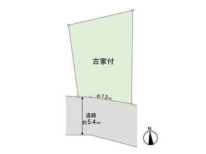 西宮市甲陽園本庄町 古家付土地 区画図