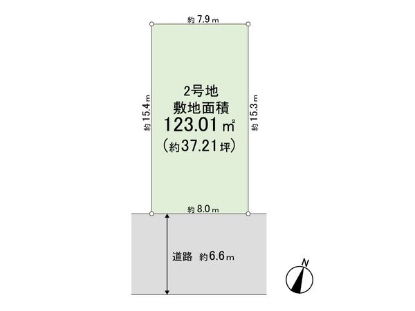 西宮市深谷町 土地2号地 間取図(平面図)