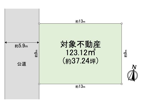 西宮市石刎町 土地 区画図 西宮市石刎町 土地 区画図