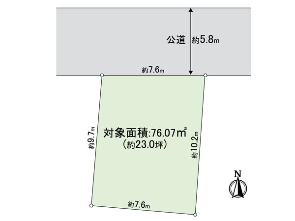 西宮市川東町 土地 区画図 西宮市川東町 土地 区画図