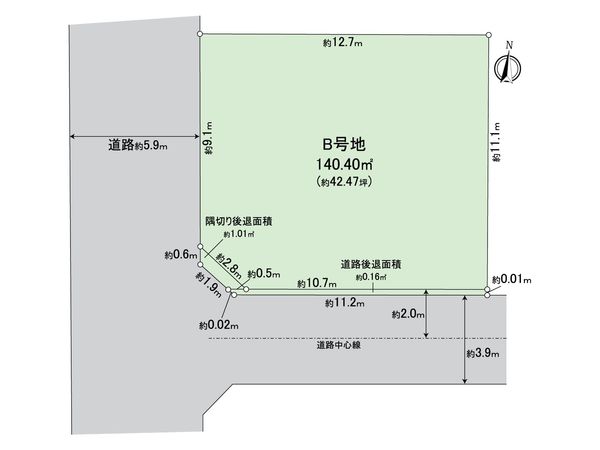 西宮市堀切町B号地 区画図 西宮市堀切町B号地 区画図