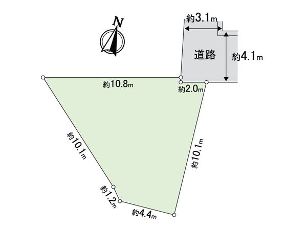 西宮市苦楽園一番町 古家付き土地 区画図 西宮市苦楽園一番町 古家付き土地 区画図