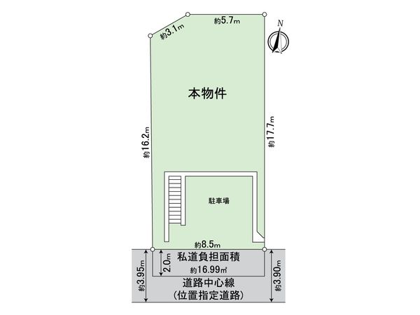 西宮市郷免町土地 区画図 西宮市郷免町土地 区画図