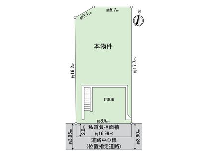 西宮市郷免町土地 区画図