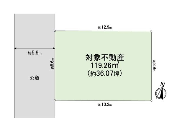 西宮市石刎町 土地 区画図 西宮市石刎町 土地 区画図