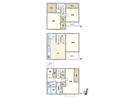 西宮市川西町 戸建 間取図(平面図)
