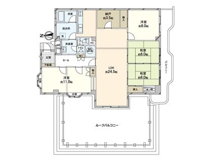 夙川松風公園アーバンライフ 間取図(平面図)