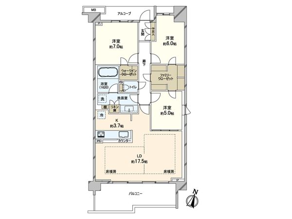 プラウド芦屋西蔵町 間取図(平面図) プラウド芦屋西蔵町 間取図(平面図)