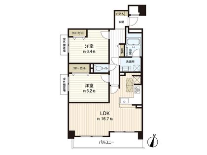 グランステイツ夙川アネックス 間取図(平面図)