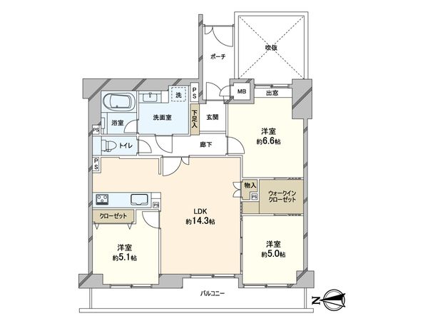 イトーピア夙川結善町 間取図(平面図) イトーピア夙川結善町 間取図(平面図)