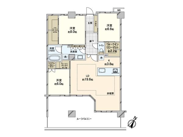 ヴェレーナシティ夙川パークナードⅠ 間取図(平面図) ヴェレーナシティ夙川パークナードⅠ 間取図(平面図)