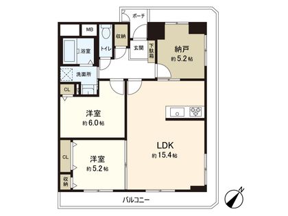 ロイヤルシャトー夙川公園 間取図(平面図)