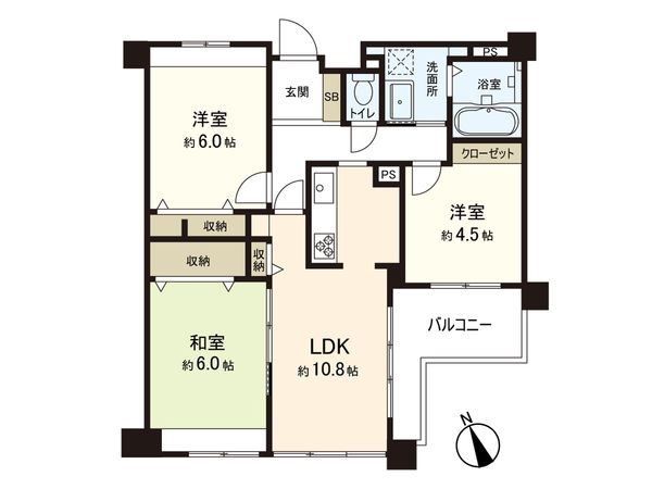 ルイシャトレ香櫨園 間取図(平面図) 間取図(平面図)