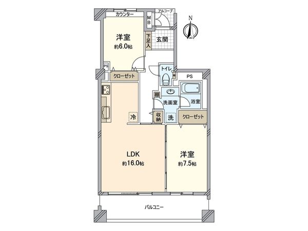 パークハイム苦楽園 間取図(平面図)