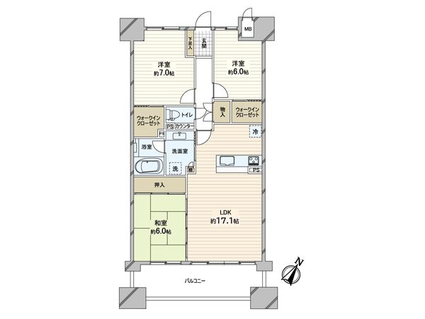 エスリード西宮甲陽園 Ⅲ番館ヒルズ 間取図(平面図) 間取図(平面図)