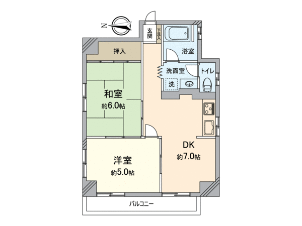 末広マンション 間取図(平面図)