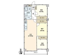イスズハイツベル夙川公園 間取図(平面図)
