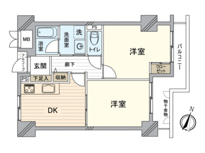 リバーサイド香櫨園 間取図(平面図)