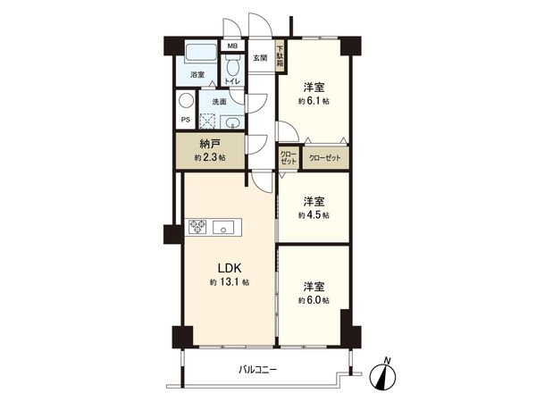 エル夙川 間取図(平面図)