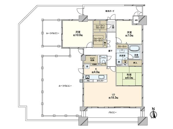 エスリード西宮甲陽園 Ⅲ番館ヒルズ 間取図(平面図) エスリード西宮甲陽園 Ⅲ番館ヒルズ 間取図(平面図)