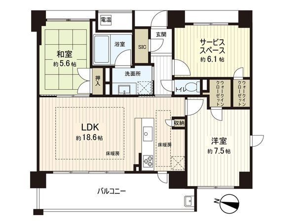 グルーブ甲陽園プレミアム 間取図(平面図) グルーブ甲陽園プレミアム 間取図(平面図)