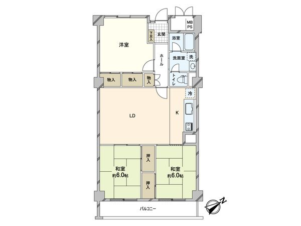 夙川台グリーンマンション 間取図(平面図) 夙川台グリーンマンション 間取図(平面図)