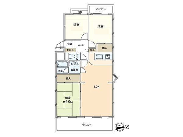 香枦園パークマンション 間取図(平面図) 香枦園パークマンション 間取図(平面図)