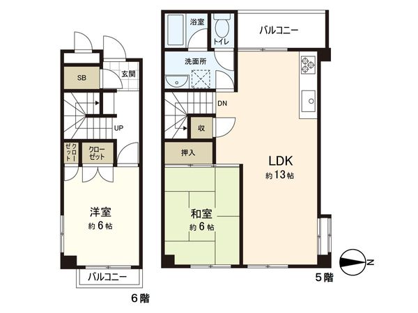 夙川ビューハイツ 間取図(平面図) 夙川ビューハイツ 間取図(平面図)