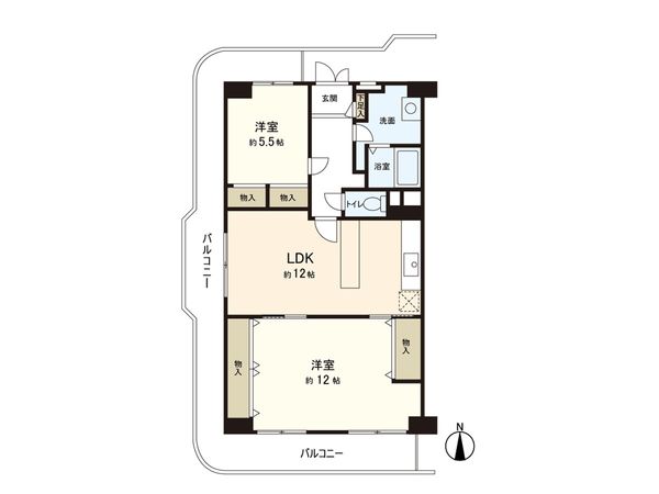 日商岩井香枦園マンション 2号棟 間取図(平面図) 日商岩井香枦園マンション 2号棟 間取図(平面図)