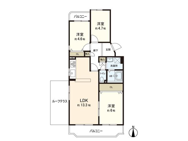ローズハイツ西宮 間取図(平面図) ローズハイツ西宮 間取図(平面図)