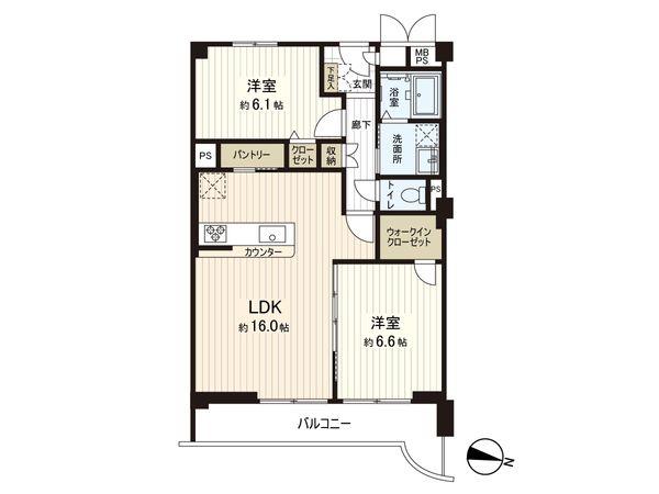 日商岩井夙川マンション 間取図(平面図) 日商岩井夙川マンション 間取図(平面図)