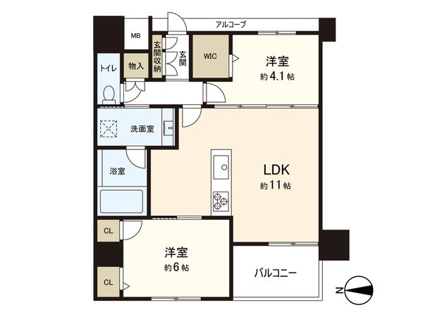 プレサンスロジェ夙川 間取図(平面図) プレサンスロジェ夙川 間取図(平面図)