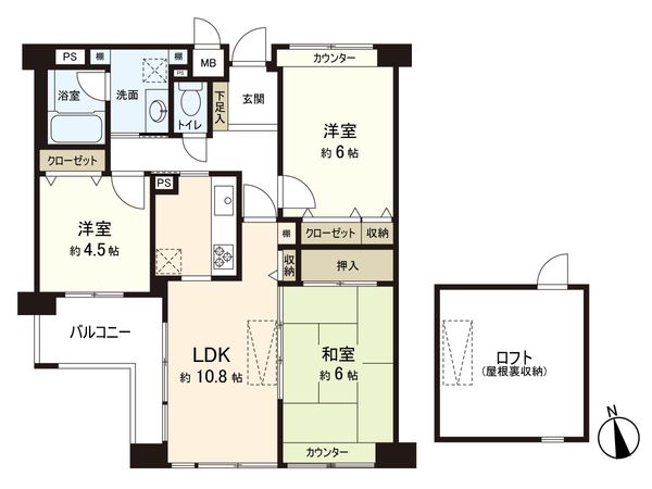 ルイシャトレ香櫨園 間取図(平面図) ルイシャトレ香櫨園 間取図(平面図)
