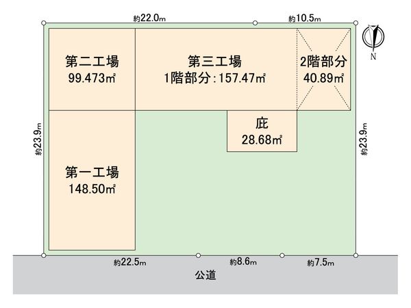 北名古屋市中之郷北 所在土地 区画図