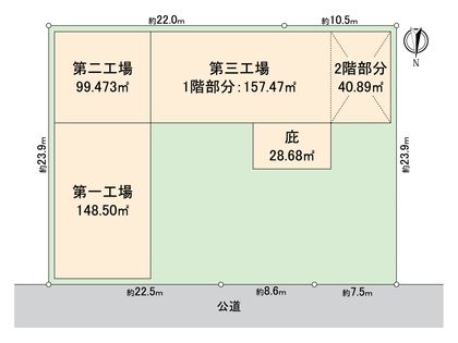 北名古屋市中之郷北 所在土地 区画図