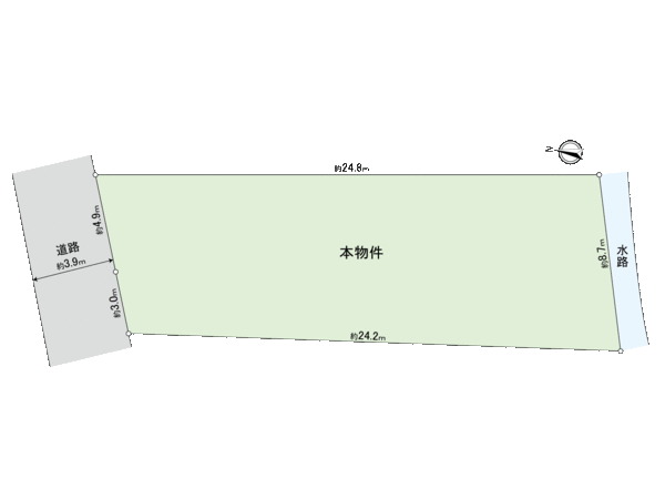 上菅田町 土地 地形図