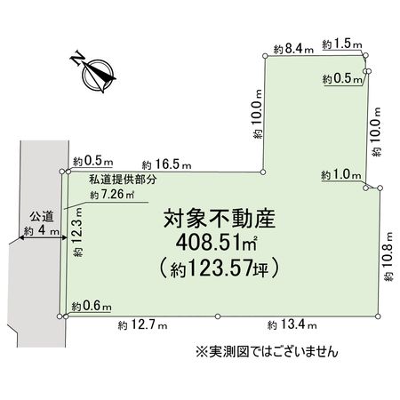 橋戸2丁目 土地 地形図