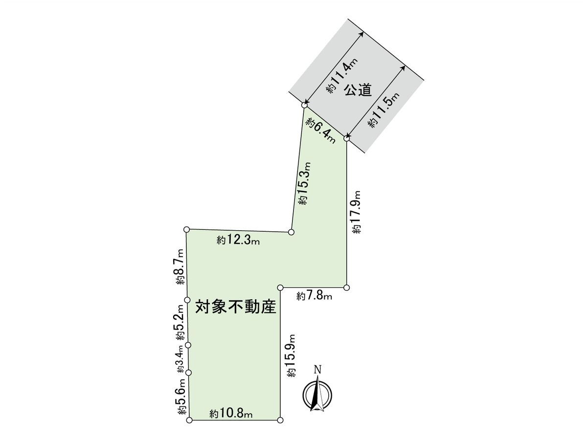 旭区鶴ケ峰1丁目 土地 区画図 区画図