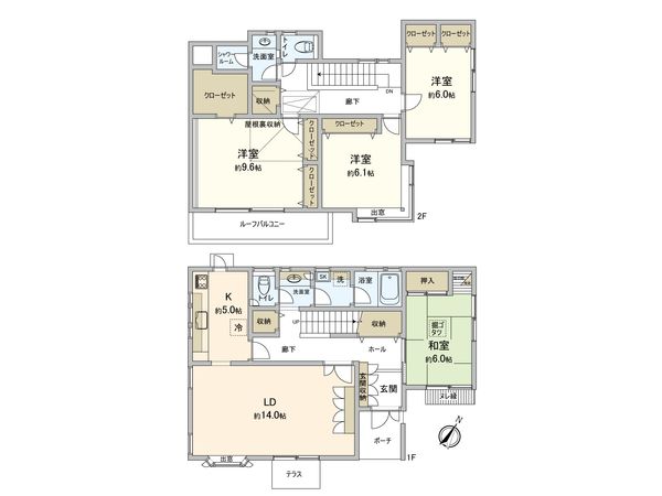 保土ヶ谷区上菅田町 戸建 間取図(平面図) 保土ヶ谷区上菅田町 戸建 間取図(平面図)