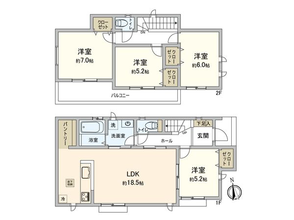 瀬谷区瀬谷6丁目 間取図(平面図) 瀬谷区瀬谷6丁目 間取図(平面図)