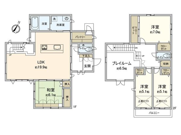 下瀬谷3丁目 戸建 間取図(平面図) 下瀬谷3丁目 戸建 間取図(平面図)