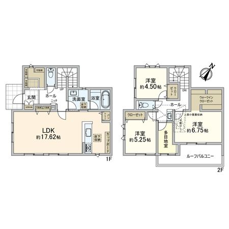 中白根1丁目 戸建 間取図(平面図) 間取図(平面図)