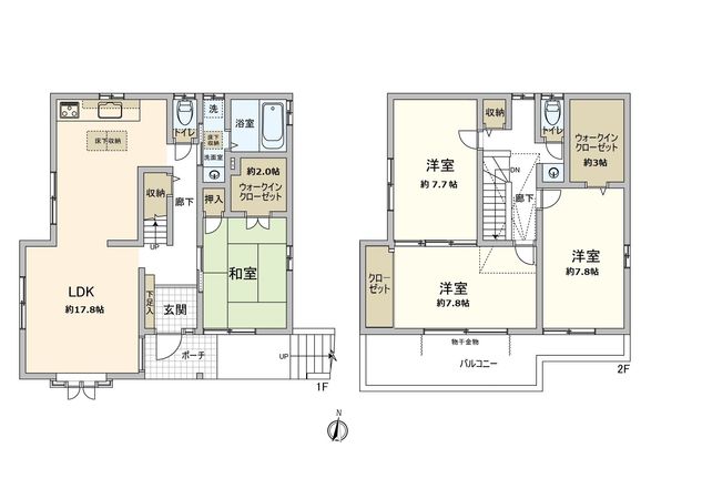 今宿南町 中古戸建 間取図(平面図) 今宿南町 中古戸建 間取図(平面図)