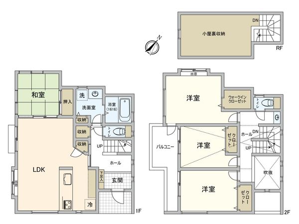 白根7丁目 戸建 B号棟 間取図(平面図)